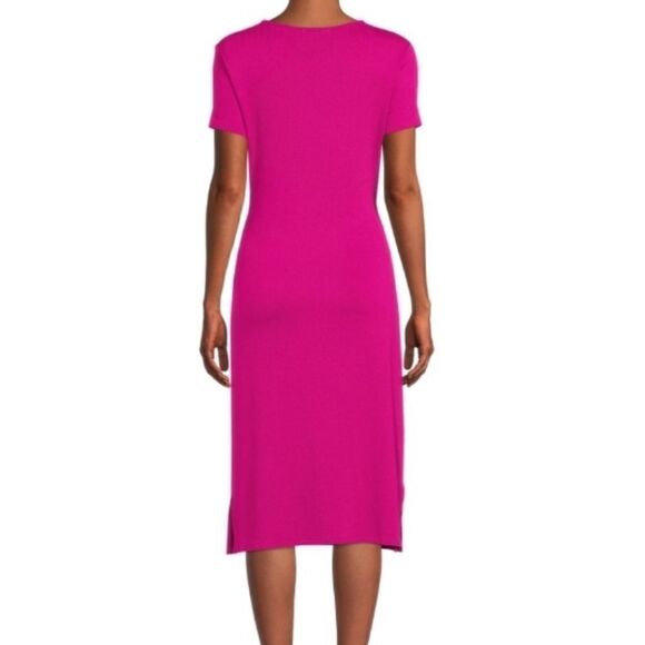 WOMENS TIE WAIST Knit Dress - Picture 3 of 4